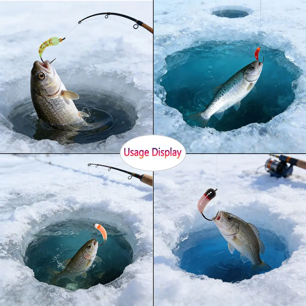 Kit/caja de moscas de 36 piezas # 12 cabeza de cuentas de latón de hundimiento rápido epoxi Scud insecto gusano ninfa mosca hielo Señuelos de pesca trucha carppie señuelo de pesca - imagen 5