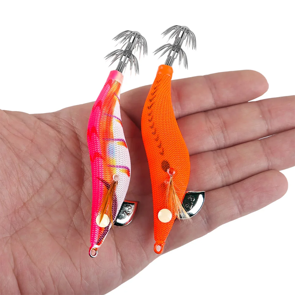 Cebo de calamar SQUID KIN 2,5 # Señuelos de Jigging artificiales, anzuelos fuertes de hundimiento lento, pesca en el mar, pulpo, sepia luminosa EGI - imagen 5