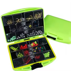 Sougayilang-accesorios de pesca, gancho de pesca giratorio, peso de plomo, plomo, Conector de frijoles espaciales, aparejos de pesca, caja de Kit completo