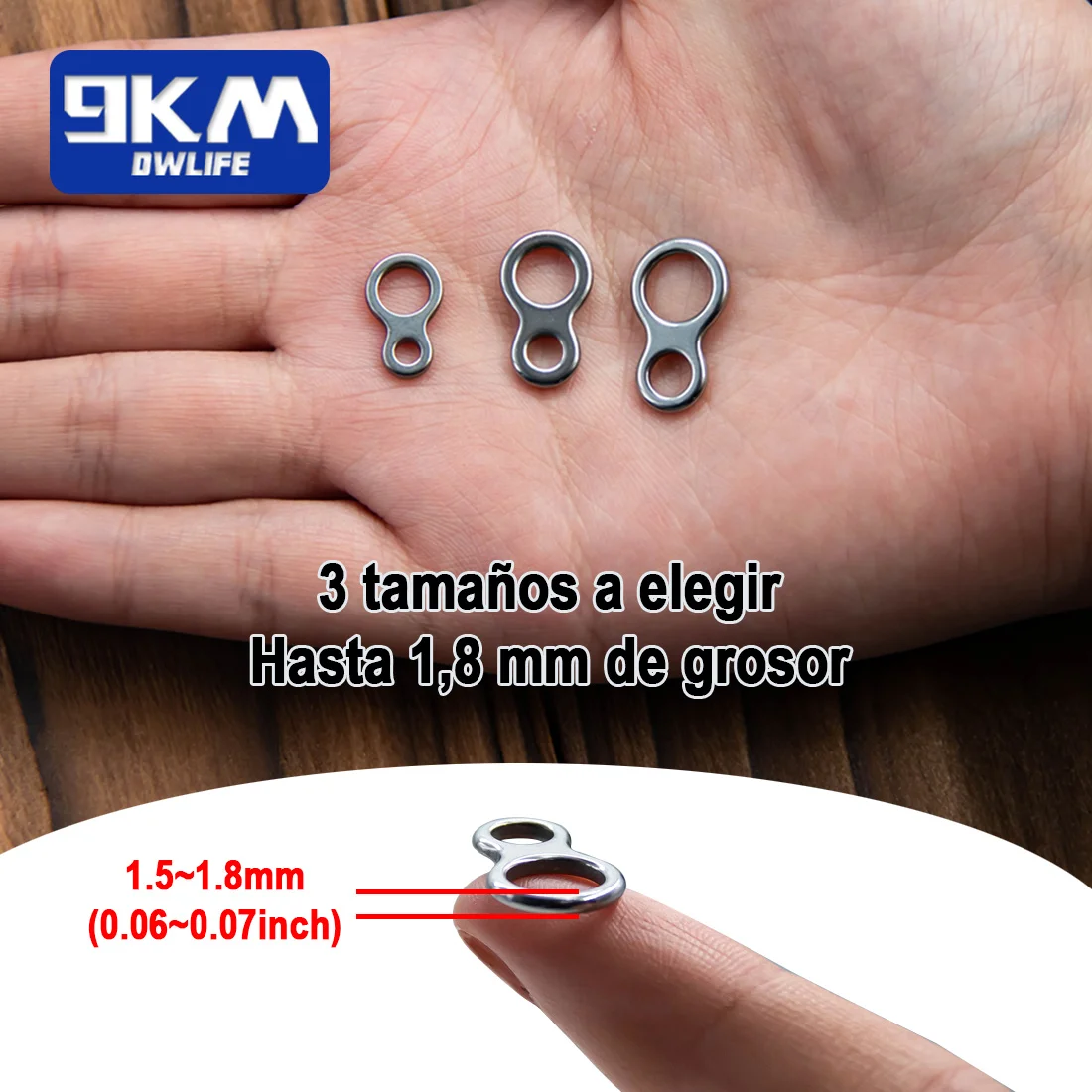 Anillos Giratorios Acero Inoxidable para Jigging Marino - imagen 5