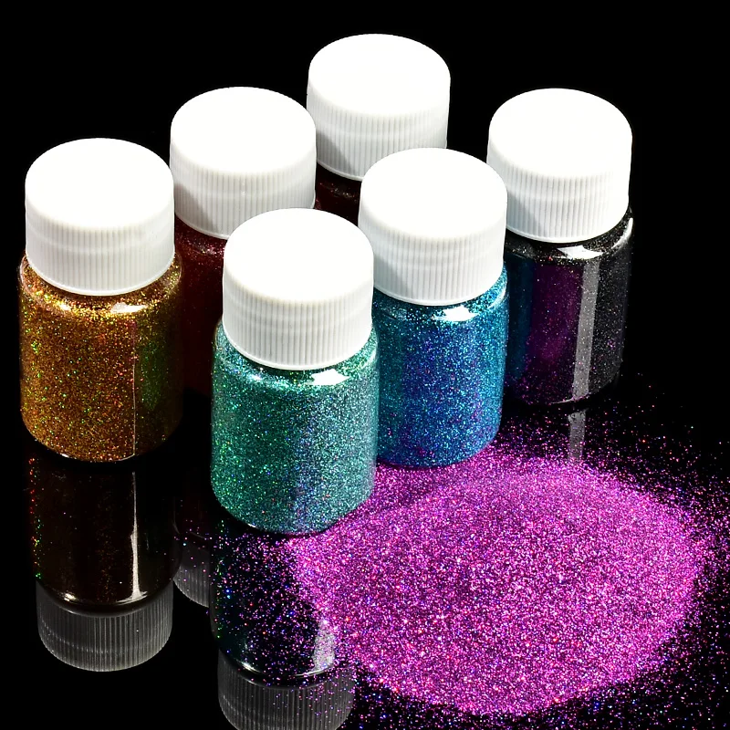Brillo Láser para Cebo de Pesca DIY de 30 ml, Duradero y Resistente a la Decoloración, para la Elaboración de Cebos Blandos, Decoración de Uñas y Fiestas