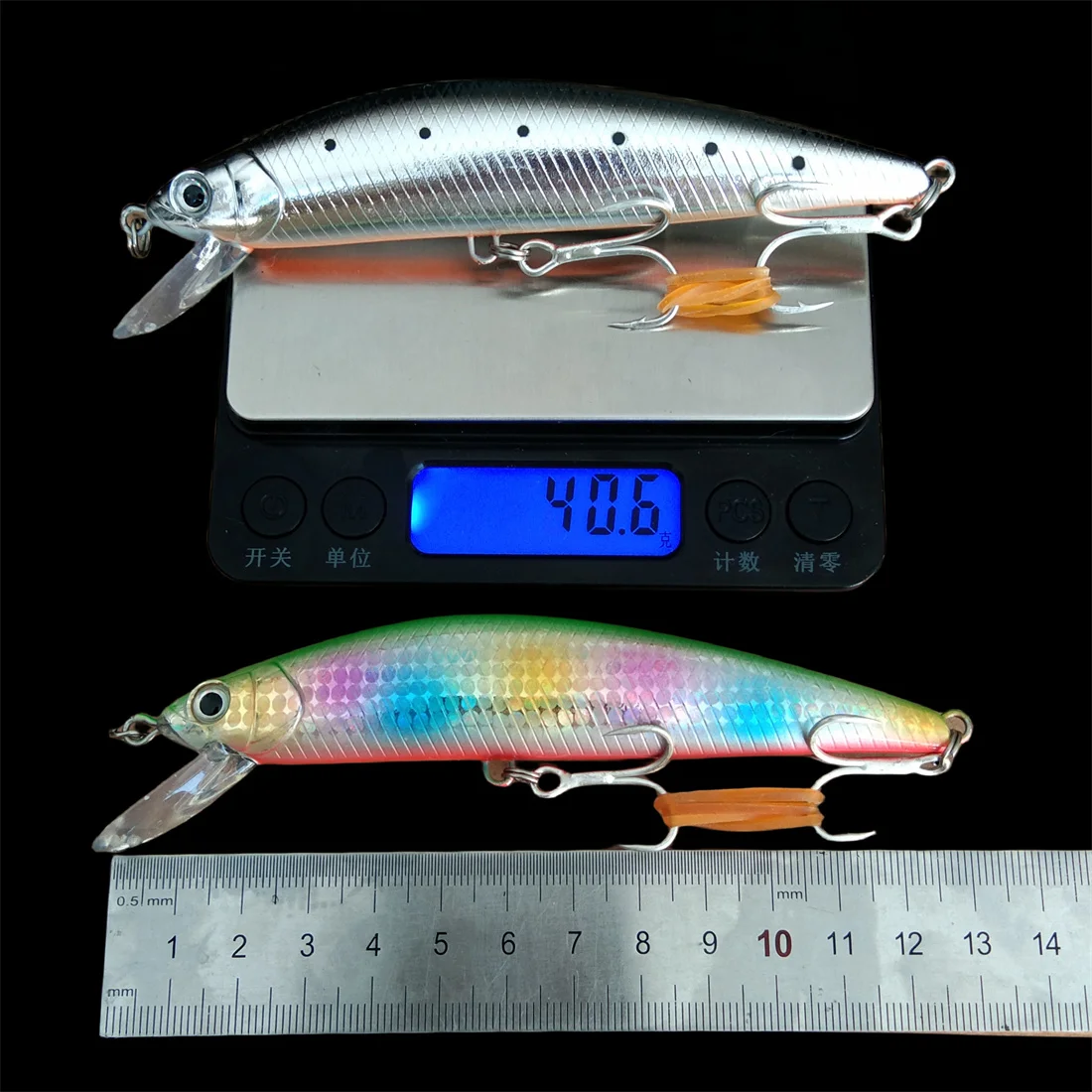 Swolfy, 1 unidad, 12cm, 40g, Señuelos de Pesca que se hunden, cebo para pececillos, agua salada, Wobblers artificiales de fundición larga, Jerkbait láser para Pesca de lubina - imagen 4