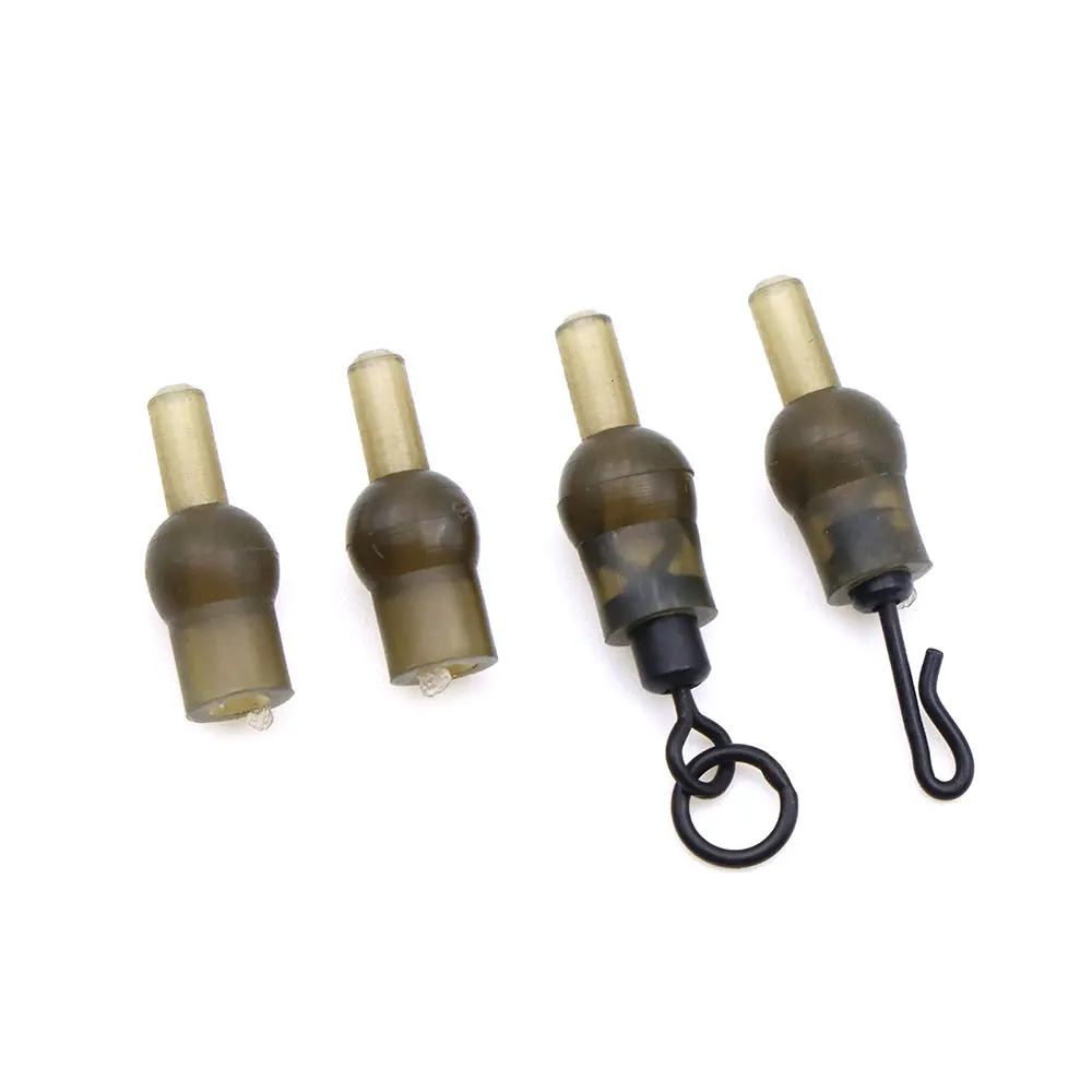 Conector de aparejo de pelo de plomo para pesca de carpa, 30 piezas, Clip de goma, Cuenta de tulipán para carpa, aparejo giratorio, accesorios para peces, aparejos - imagen 4