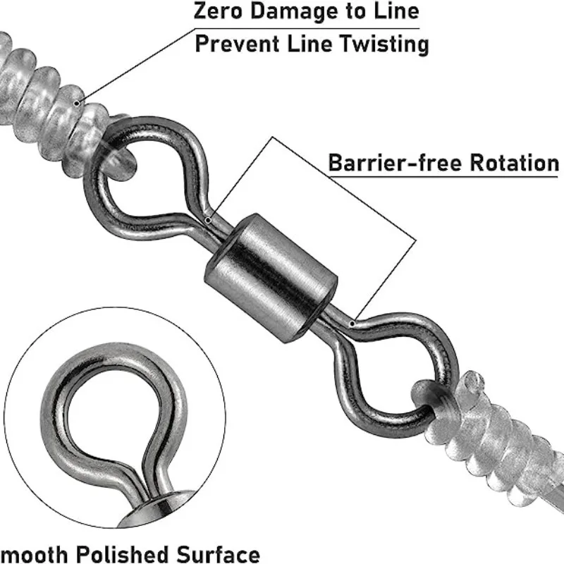 Giratorios con rodamiento de acero inoxidable para carpa - imagen 3