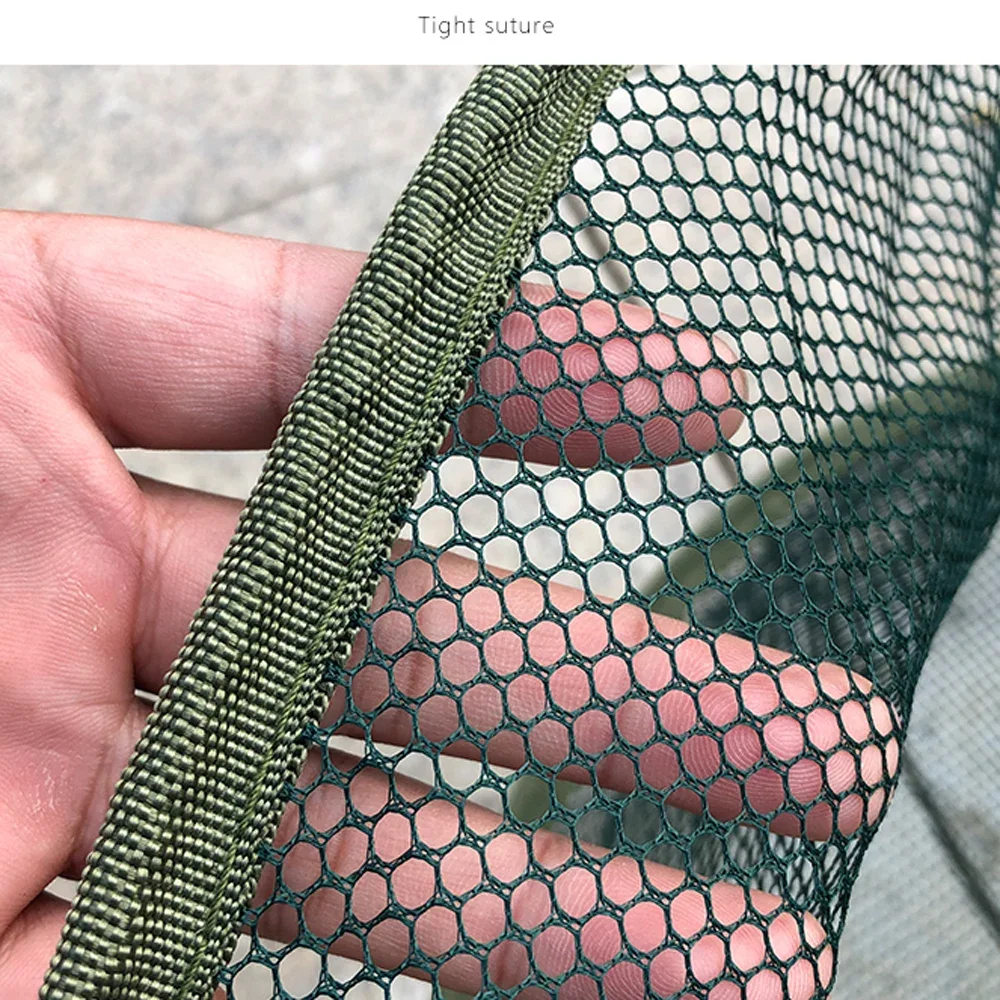 Red de aterrizaje de pesca de 80/100cm, red de caída plegable grande, cebo para gambas, cangrejo, camarones, crucian, malla portátil para uso en estanque de depósito al aire libre - imagen 4