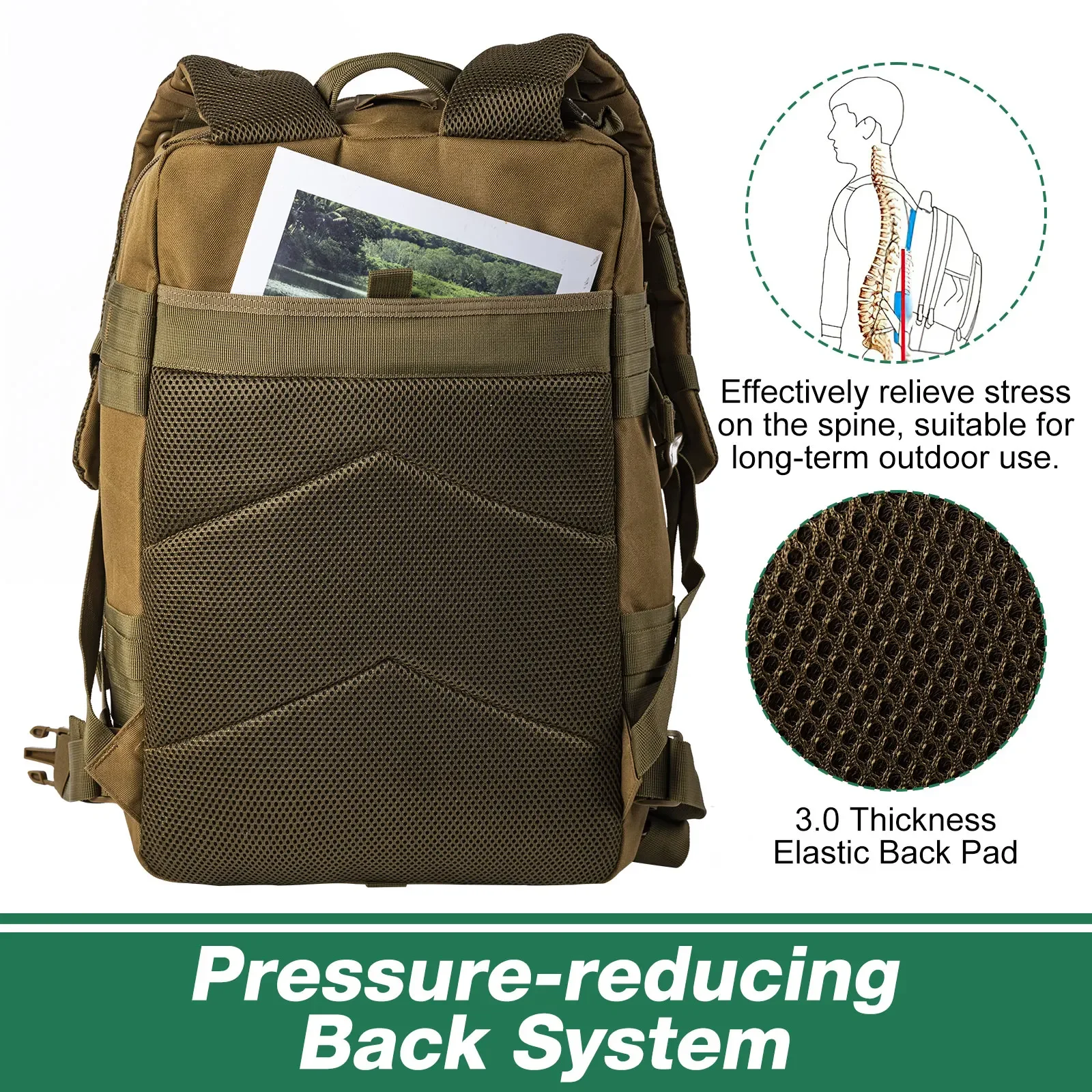 Goture Mochila portacañas 45L para pesca con mosca - imagen 3
