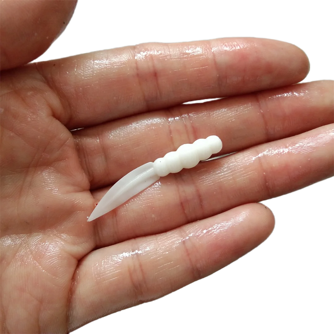 AJING-señuelo de pesca suave de silicona TPR, pez roca oceánica, aparejos de hielo, 100 piezas, 3,5 cm, 0,3g - imagen 2