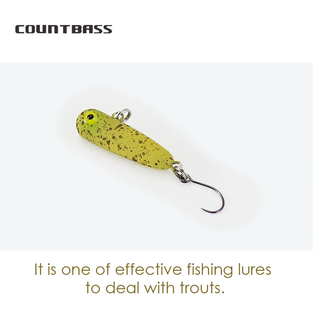 COUNTBASS Nadadores inferiores 30 mm 2,3 g Wobblers Vibración para señuelos de pesca de trucha y pescador Baits duros - imagen 3