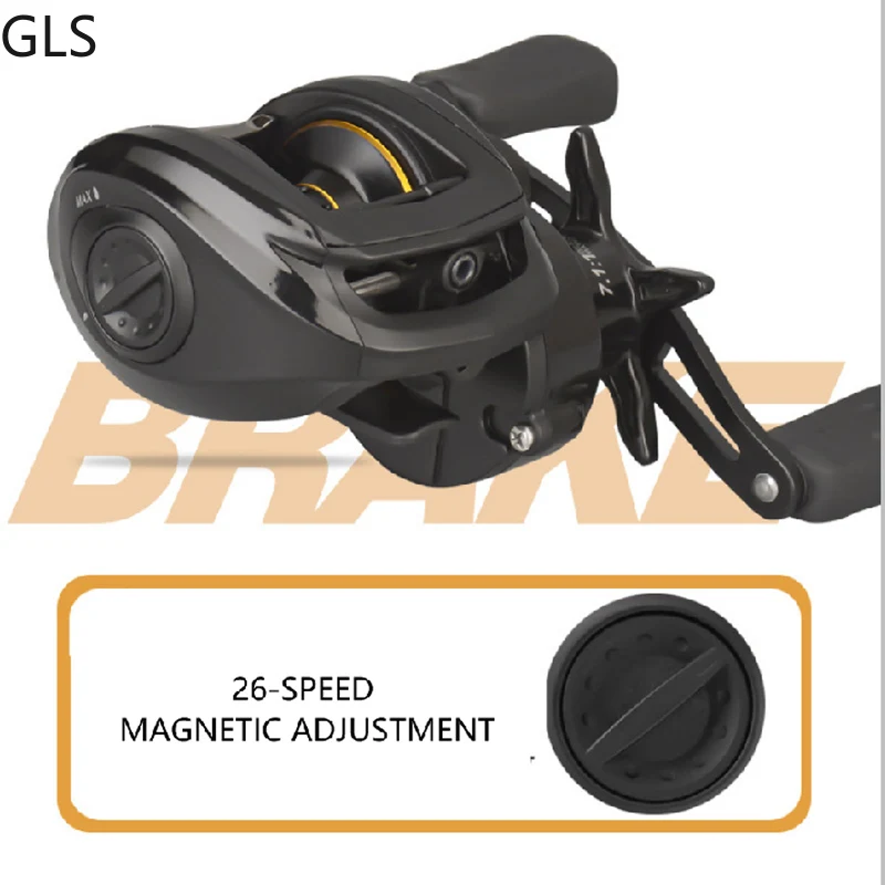 GLS-carrete de Pesca resistente al agua de mar, accesorio de alta velocidad 7,1: 1, izquierda/derecha opcional, 1BB 8 +, para Baitcasting - imagen 5