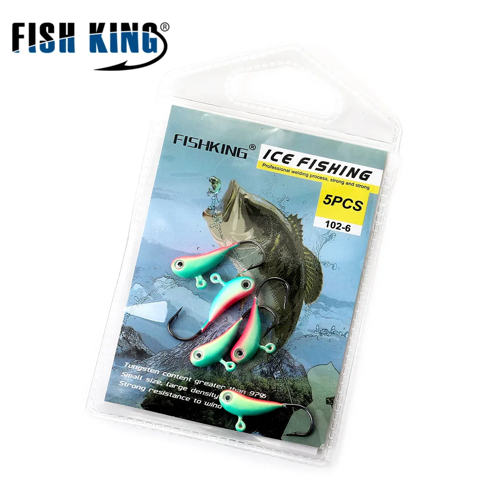 FISH KING-señuelo de pesca en hielo para invierno, cebo Artificial suave con forma de hormiga, cabeza pequeña, anzuelo de pesca en hielo para gusano, 5 unids/pack - imagen 3