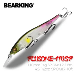 Bearking Wobbler 110mm – 14g para Lucio y Lubina – Profundidad 1,8m