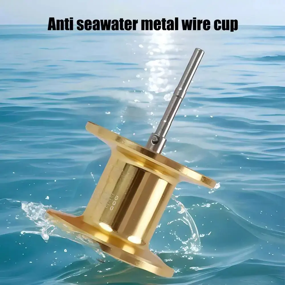 Carrete de Metal de pesca con brazo basculante doble, agarre cómodo, sin espacio, señuelo, rueda de sedal, copa de línea de Metal, relación de engranaje 7,2: 1 - imagen 2