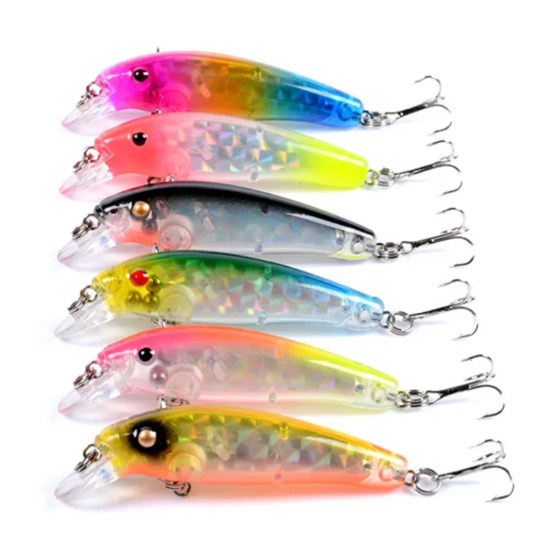 Señuelo de Pesca Wobblers Minnow, 7cm, 6,5g, cebo duro Artificial, señuelos flotantes para carpa, Lucio, aparejos de Pesca, 1 ud. - imagen 5