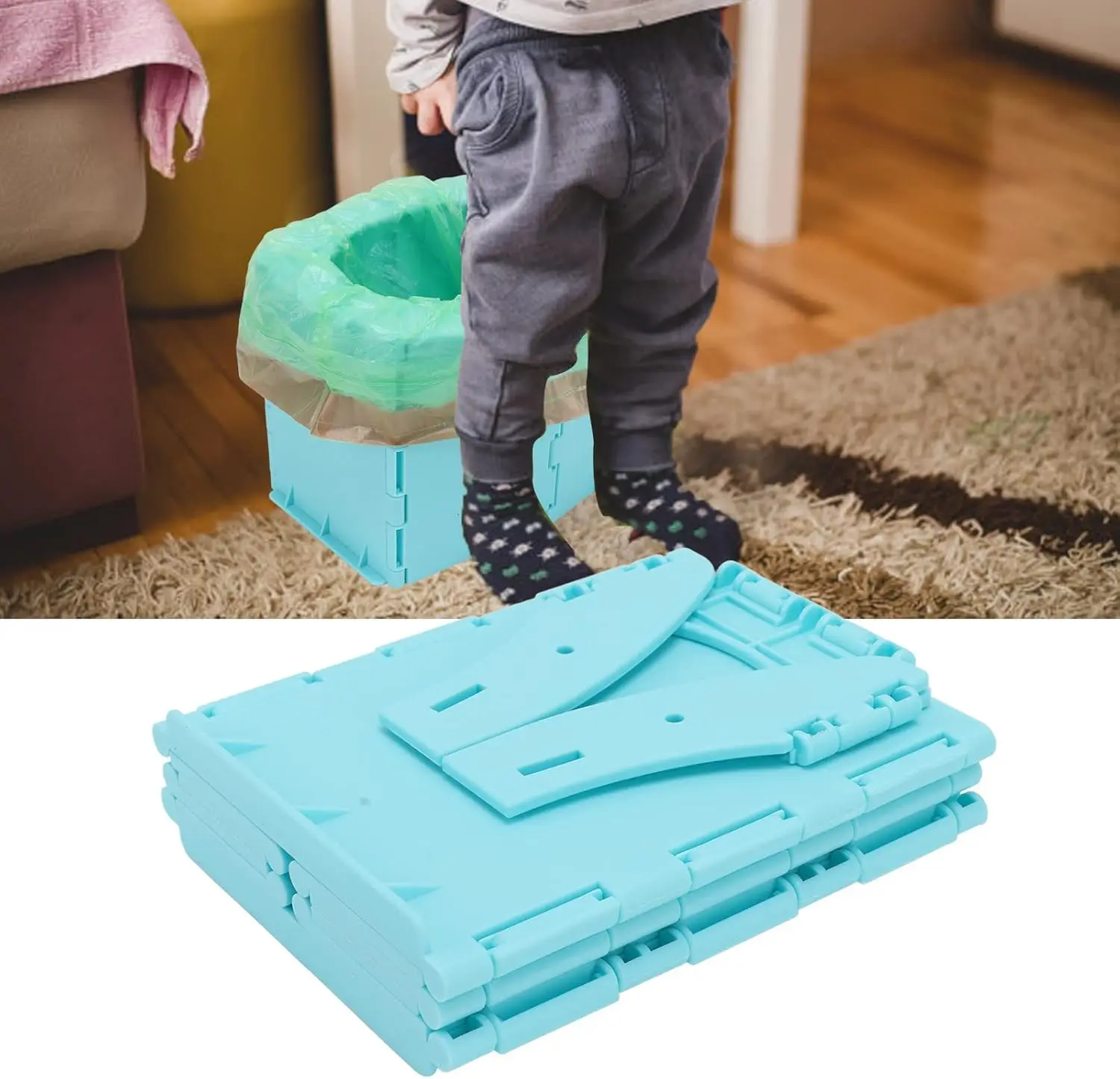 Inodoro portátil para acampar, cómoda para RV, coche, Camping, senderismo, cubo de viaje, viaje de larga distancia, suministros para exteriores