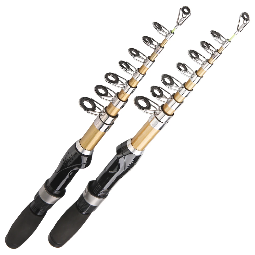 GHOTDA-caña de pescar giratoria, alimentador de 2,1 M, 1,9 M, 1,7 M, 1,5 M, asiento de carrete de carpa con mosca, Mini Pesca telescópica de viaje en el mar, 32-36CM - imagen 5
