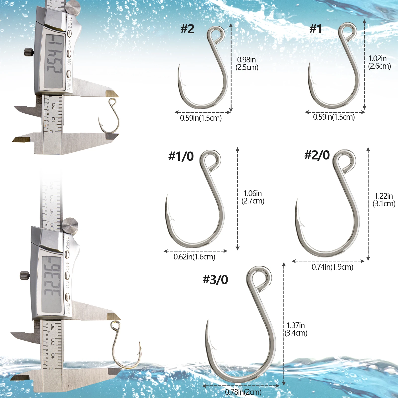 Anzuelos Jig Head acero carbono – Ojo grande para cucharas y vinilos - imagen 2