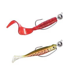 Ganchos de manivela con cabezal de plantilla de Metal redondo, pesas de 3,5/5/7/10g, anzuelo afilado para cebo de gusano suave, cabezales de Jigging de carpa con púas, 10 Uds.