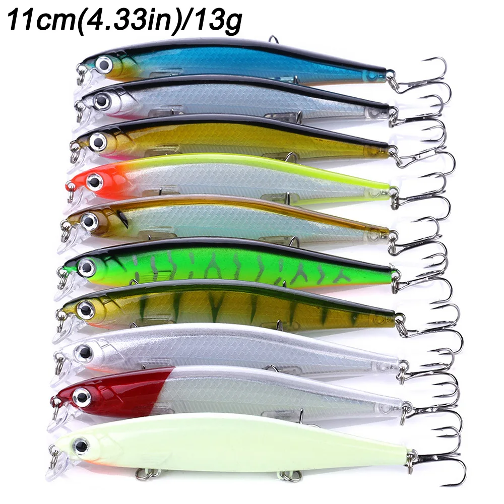 10PCS fishing bait E