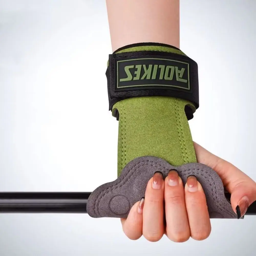 1 par de correas gruesas de patata de gato para Fitness, correas de cuero resistentes al desgaste para muñeca con pata de gatito, correas eléctricas ajustables SBR Deadlift - imagen 5