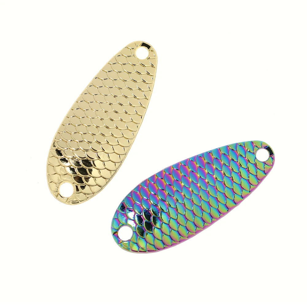 Icerio Kastmaster Cuchara para trucha con patrón escamado - imagen 3