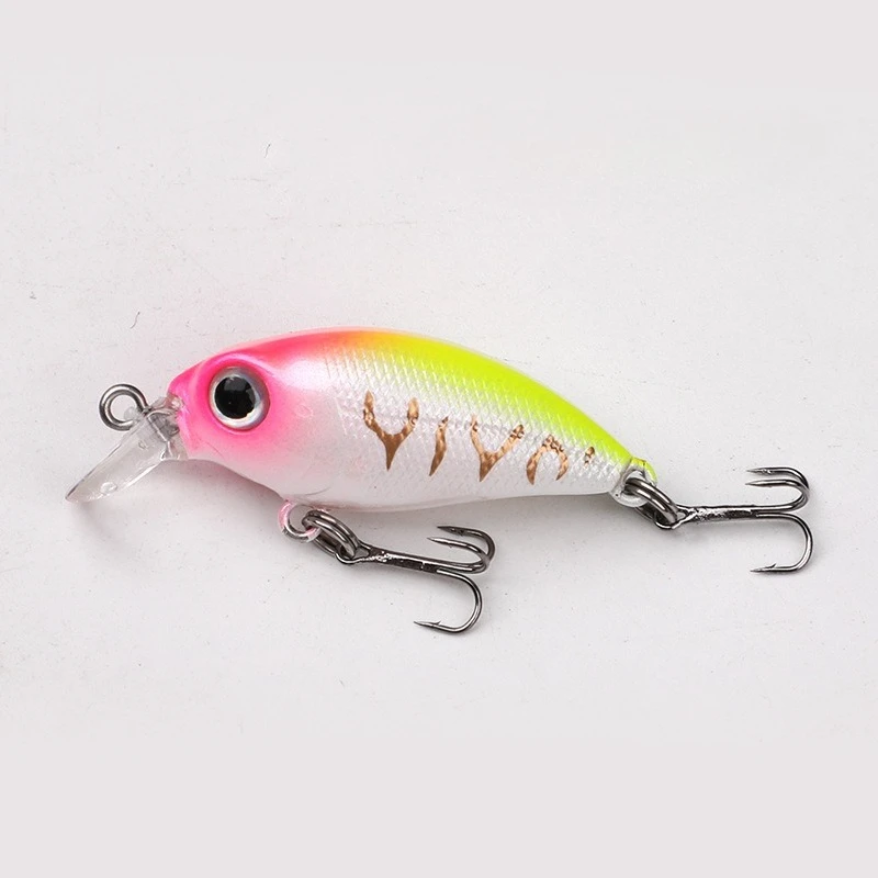Testar-cebo flotante para pececillos, 40mm, 2,5g, superficie de corriente de río, Micro Crankbait Wobblers, Mini Swimbait, lubina, trucha, Señuelos de Pesca
