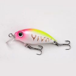 Testar-cebo flotante para pececillos, 40mm, 2,5g, superficie de corriente de río, Micro Crankbait Wobblers, Mini Swimbait, lubina, trucha, Señuelos de Pesca