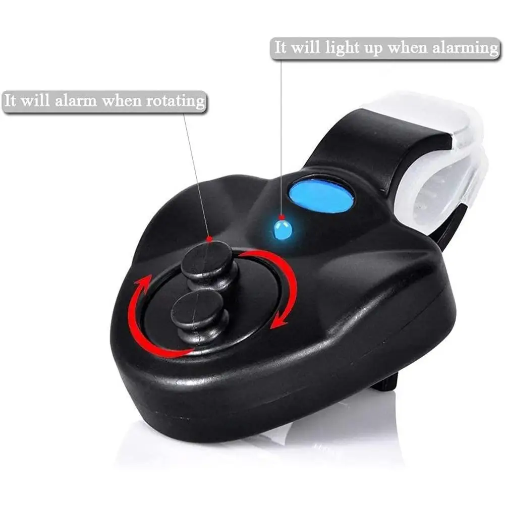 Alarma electrónica para caña de pescar, 2 piezas, diseño de alarma Dual, indicador de mordida de pesca para pesca nocturna - imagen 3