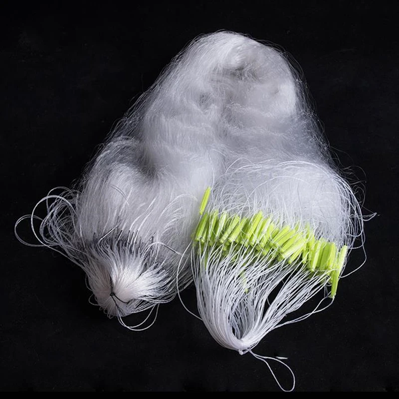 Trampa de pesca de alta calidad, red de enmalle de 3 capas, flotante, duradera, hundida, longitud 20m, altura 1,2 m, 1 paquete - imagen 3