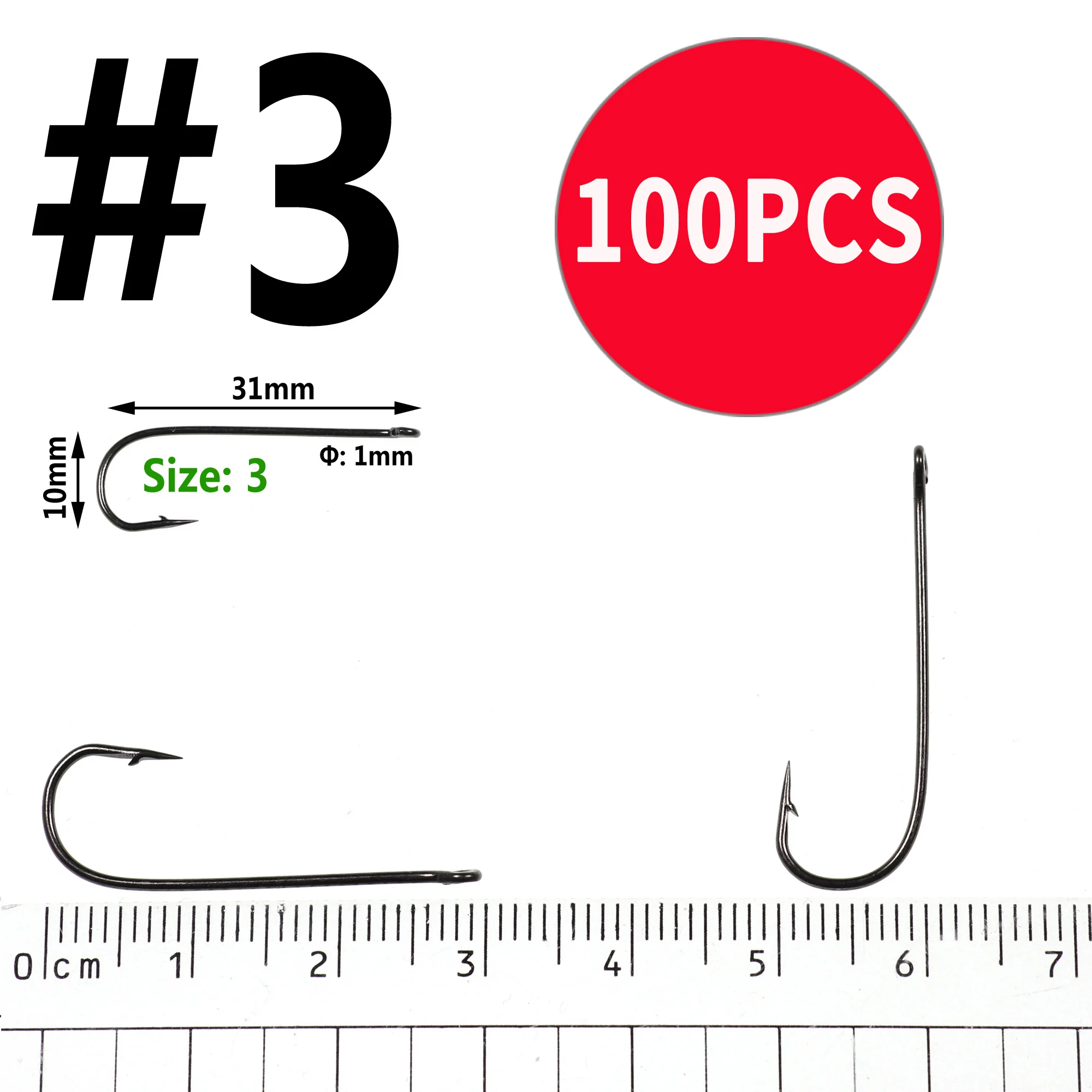 100pcs size 3