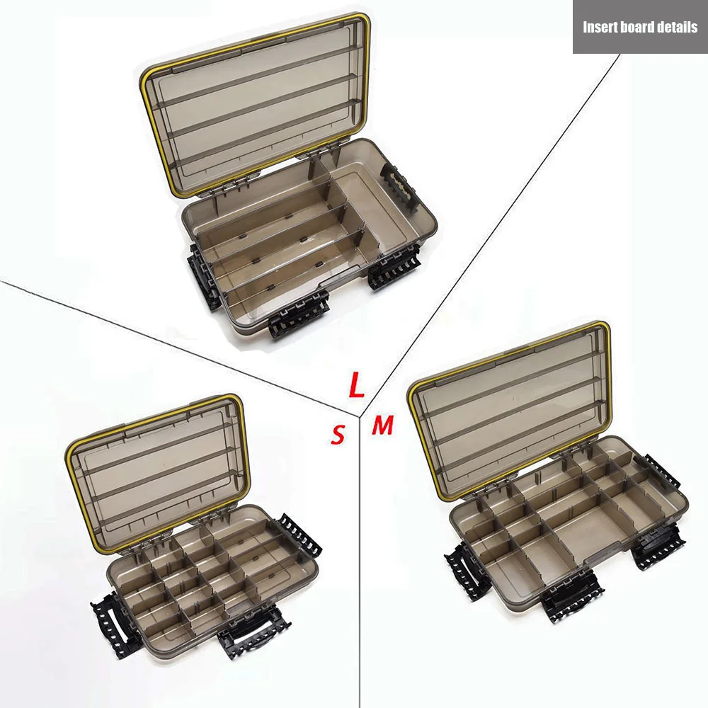 Caja de pesca impermeable Accesorios de pesca de gran capacidad Caja de almacenamiento de anzuelos Caja de cebos falsos Suministros de pesca - imagen 3