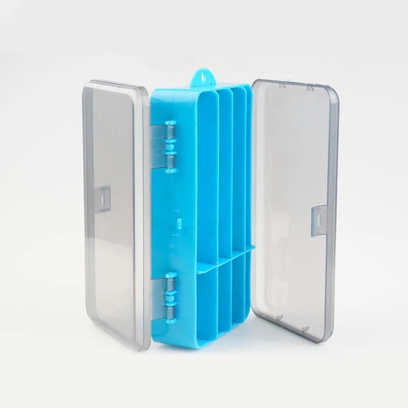 Caja de aparejos de pesca portátil, resistente al agua, de doble cara, para almacenamiento de señuelos - imagen 2