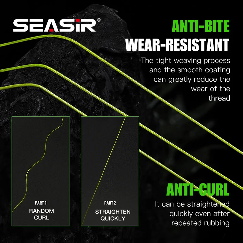 Seasir X4 Hilo de Pesca PE Trenzado Alta Resistencia Calidad Superior - imagen 3