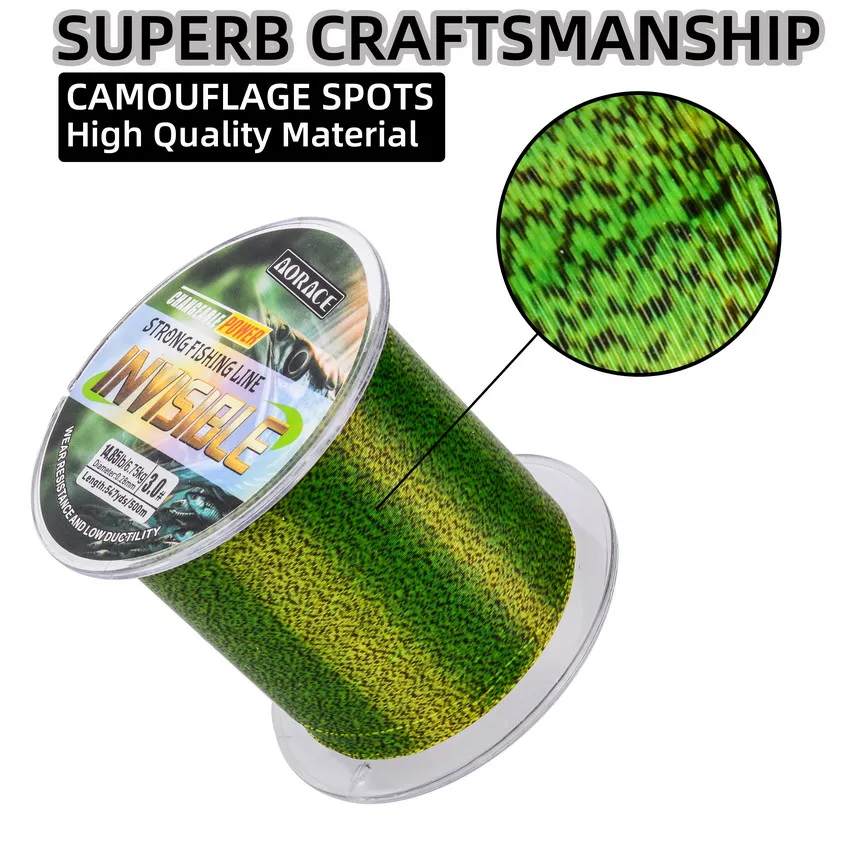 Línea de pesca de 100M-500M, 0,14mm-0,5mm, 4LB-34LB, proceso de tratamiento de revestimiento de fluorocarbono, superficie de carbono, línea de tablero de puntos de nailon - imagen 4