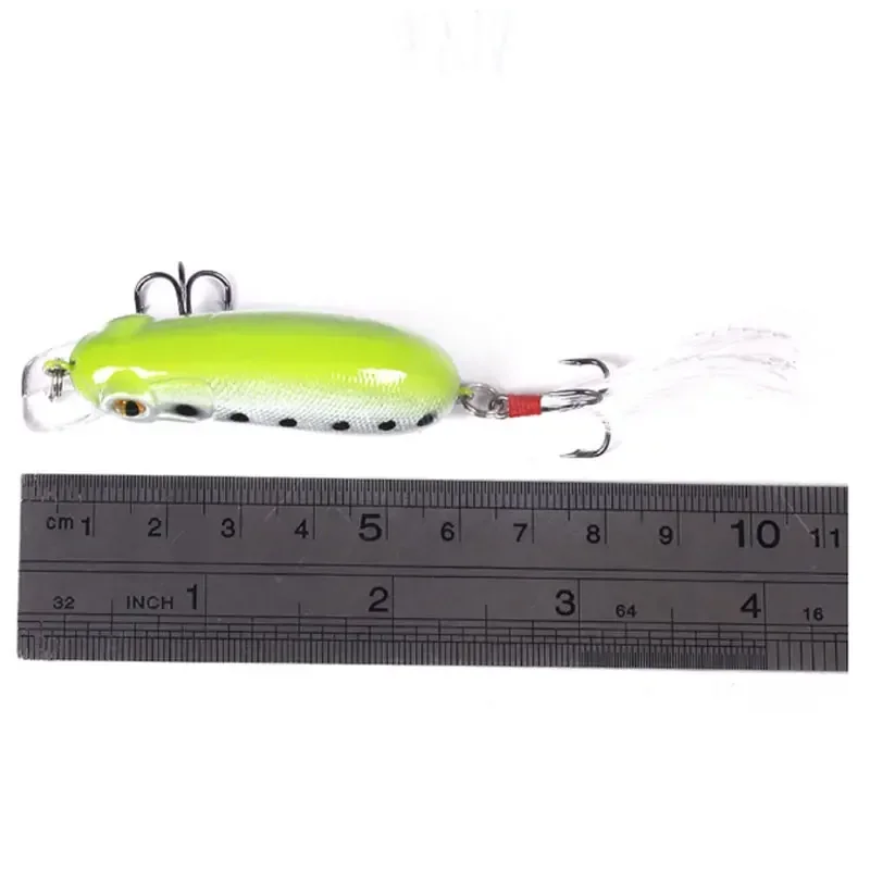 Juego de Señuelos de Pesca de hundimiento lento, 60mm/10g, Minnow Isca, Crankbait Artificial oscilante, Pesca, lubina, cebo duro, cebo falso, aparejos de Pesca - imagen 3