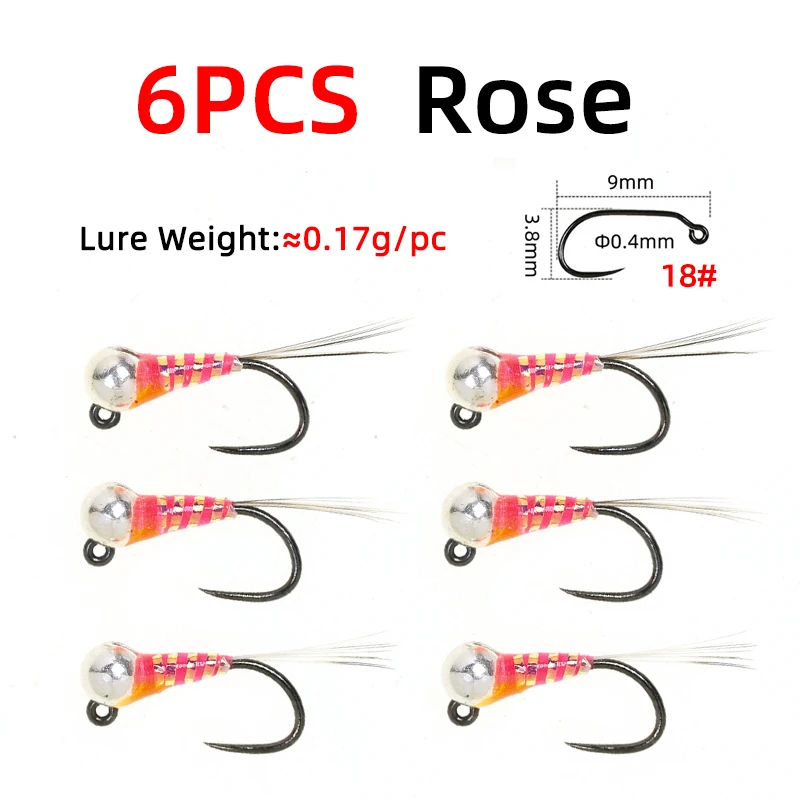 6pcs rose
