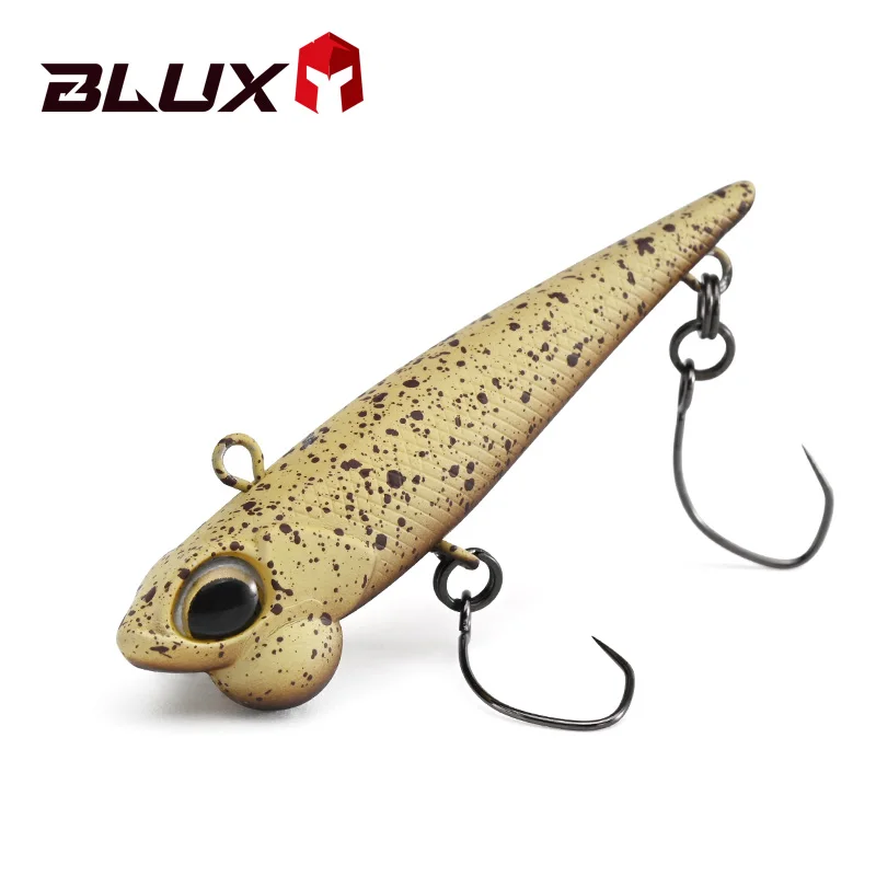 BLUX Shineride 45mm 4g tapón de hundimiento sin labios señuelo de pesca Crankbait flujo área truchas dardos cebo Artificial de plástico aparejos