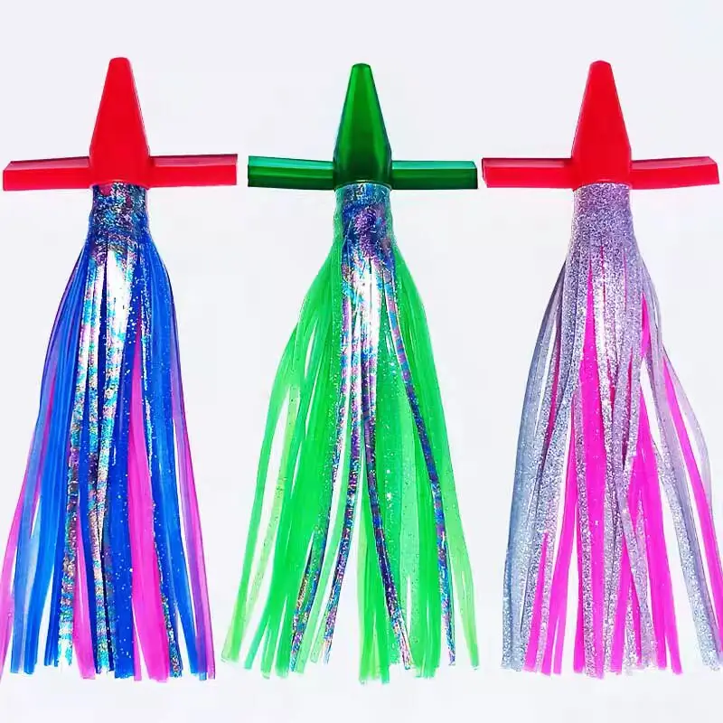 Señuelos de atún con falda de arrastre, 18cm, 23cm, barco que se hunde, señuelo biomimético de calamar, pájaro, atún, Mahi, cebo de pesca de arrastre de mar, 1 ud.