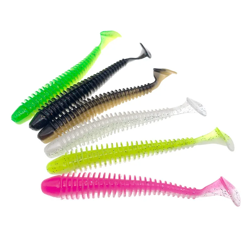 Vinilo Swimbait cola en T – Señuelo shad con anillo impacto