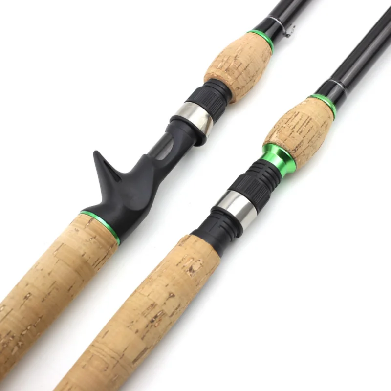 Caña de pescar telescópica de fibra de carbono, señuelo giratorio/fundición, peso de cebo, 15-45g, ultracorto, viaje rápido, 2,1 M-2,7 M - imagen 5