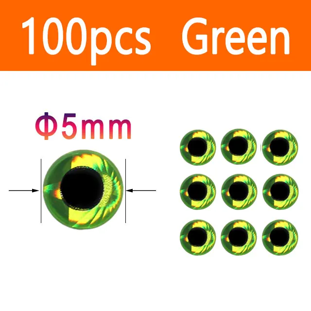 Green 100pcs 5mm
