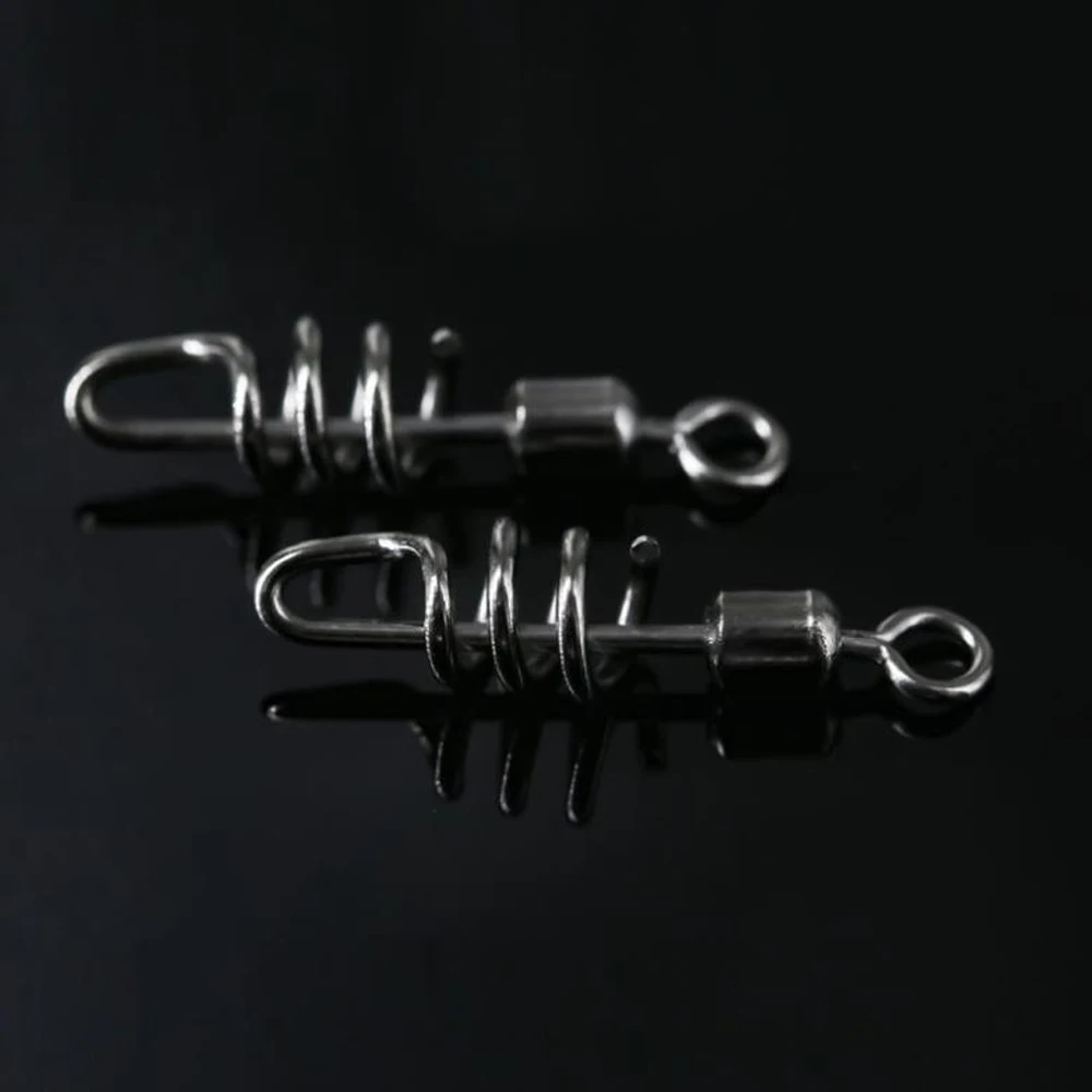20 piezas Pin de cebo Duo Lock Link, Clips de Crankbait de pesca de cambio rápido, conector de señuelo de pesca de presión rápida, barril giratorio Lu - imagen 4