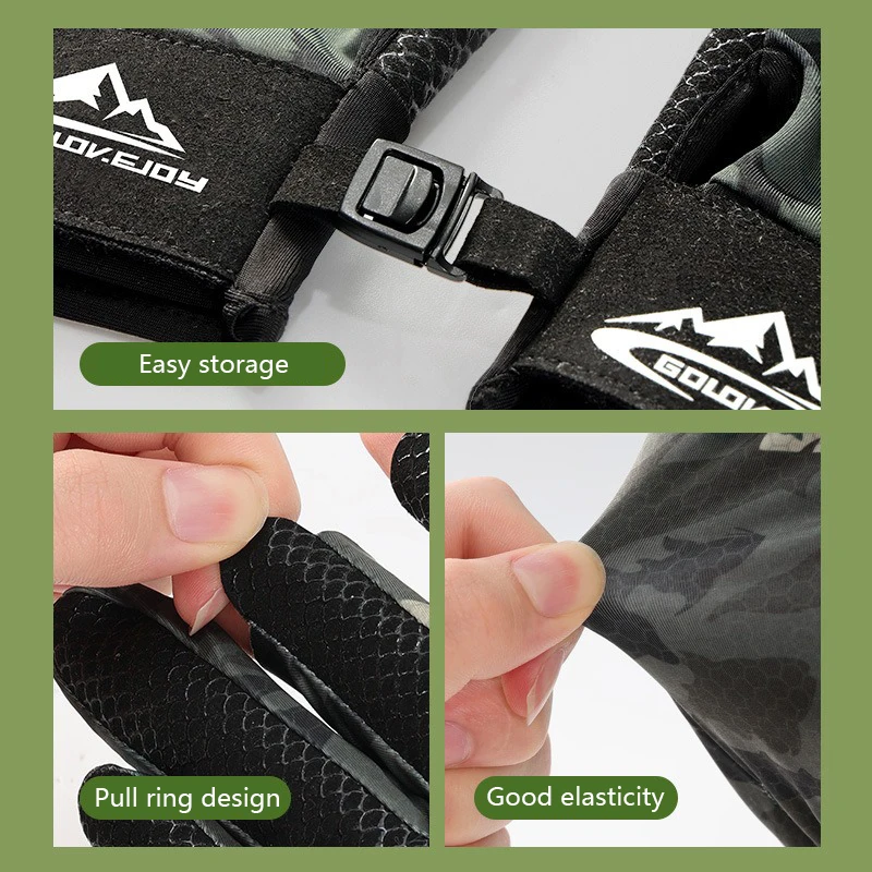Guantes de pesca tres dedos con protección UV y antideslizante - imagen 5