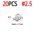 20pcs Size 2.5