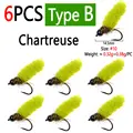 6pcs Chartreuse B
