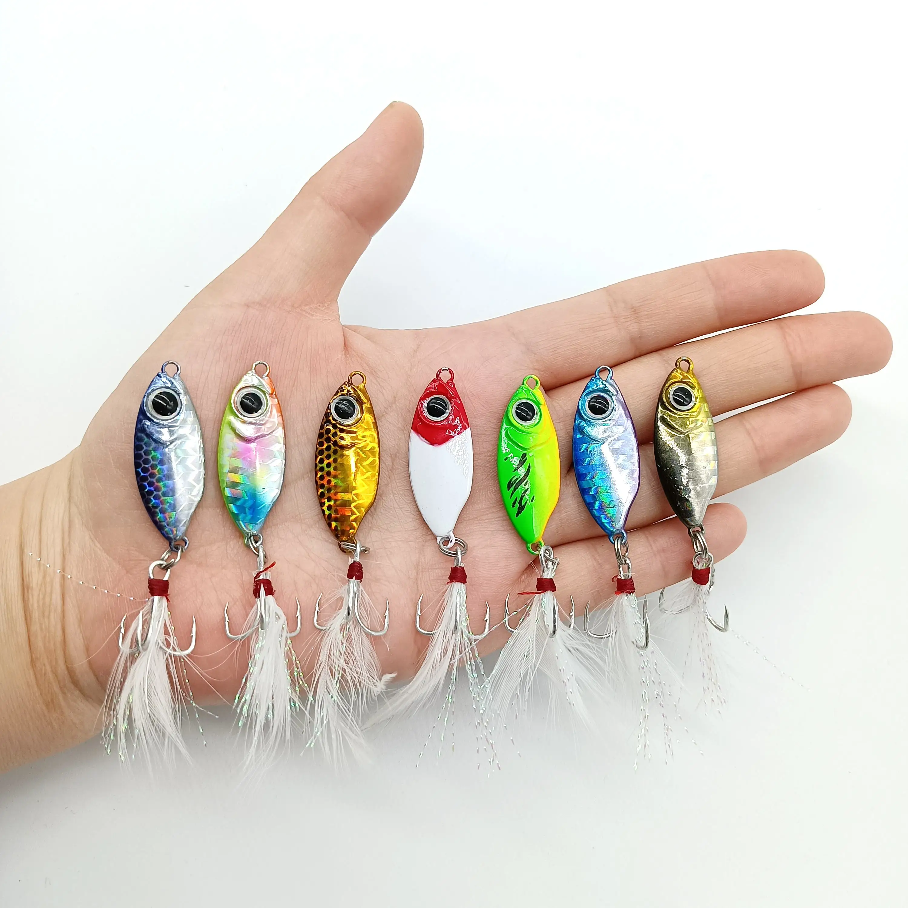 DUODUOYU, 1 Uds., 10g, 15g, 20g, plantilla, señuelo duro, Micro mar, cebo Artificial de hundimiento lento, fundición a tierra, plantilla de Metal, accesorios de pesca - imagen 2