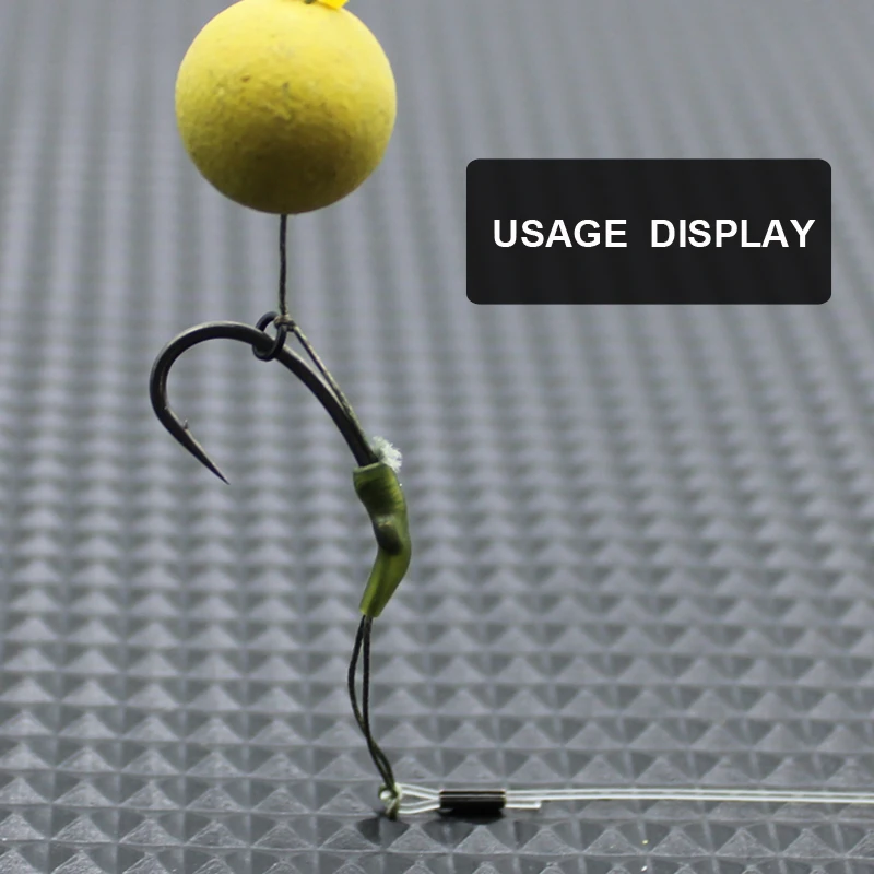 Línea de pesca de carpa, aparejos de pelo, listos, secciones de enlace de gancho suave, utilizadas con aparejos combinados Booms Loop - imagen 4
