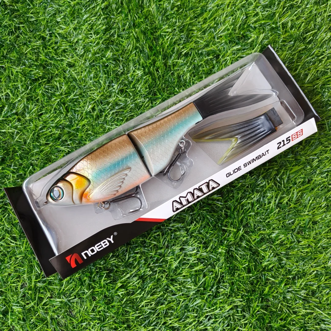 Noeby, 1 unidad, 215mm, 73g, señuelo de Pesca Swimbait, cebo multiarticulado de 2 segmentos con 3 uds, colas suaves de repuesto, accesorios de Pesca - imagen 3
