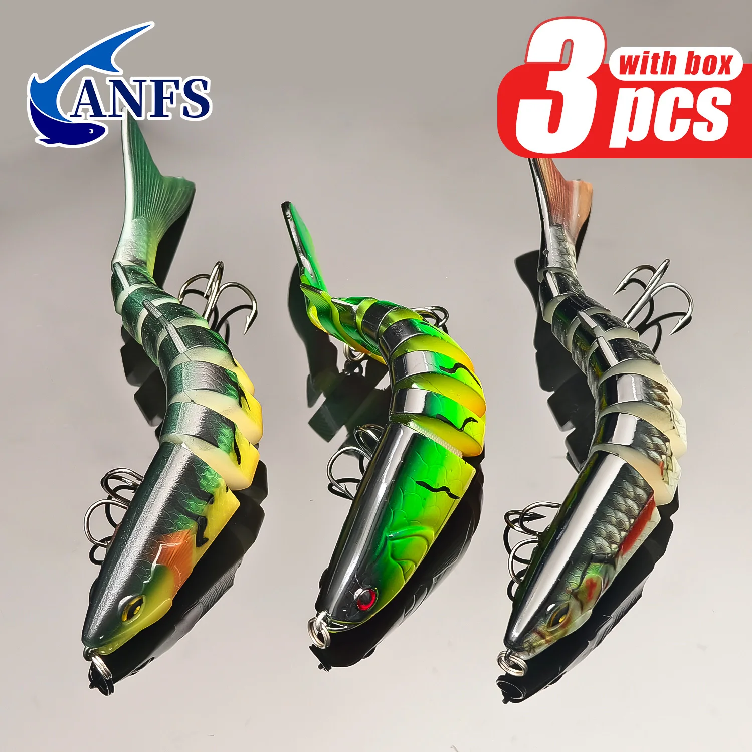 Señuelo articulado ANFS con caja – Diseños variados - imagen 2