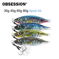 Señuelos Jigging Metal Obsession J93 – Forma S, hundimiento lento