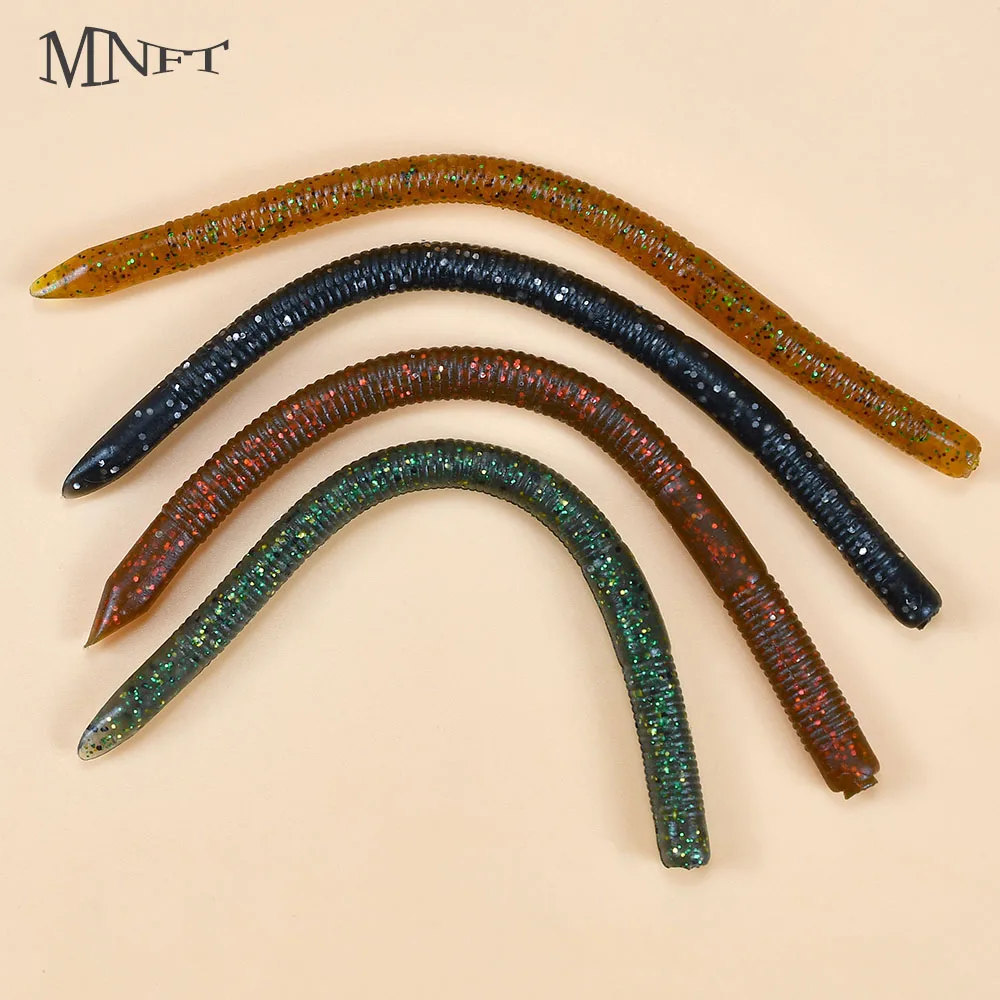 Señuelos blandos estilo Senko para lubina, cebos de plástico para gusano, multicolor, regalo de pesca rentable, 8 Uds.